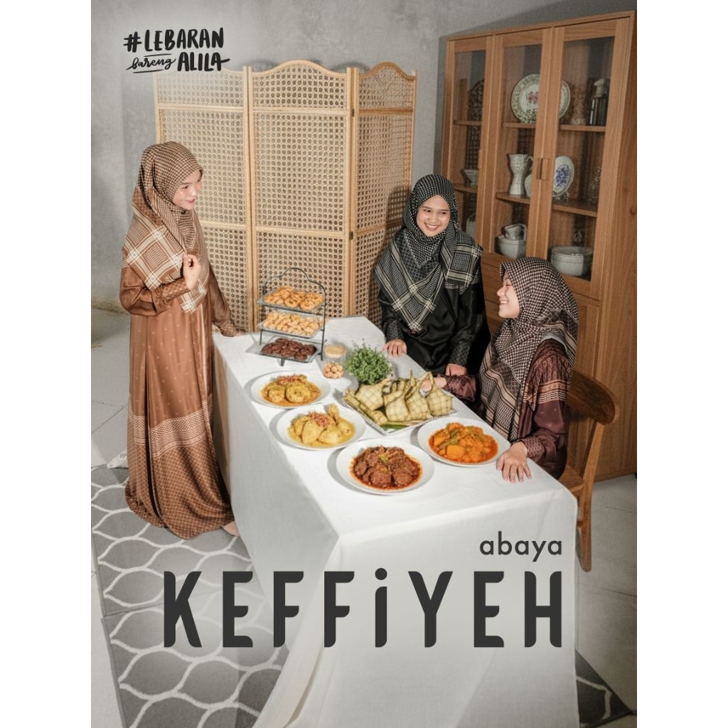 Gamis Abaya keffiyeh Gamis Lebaran By Hijab Alila