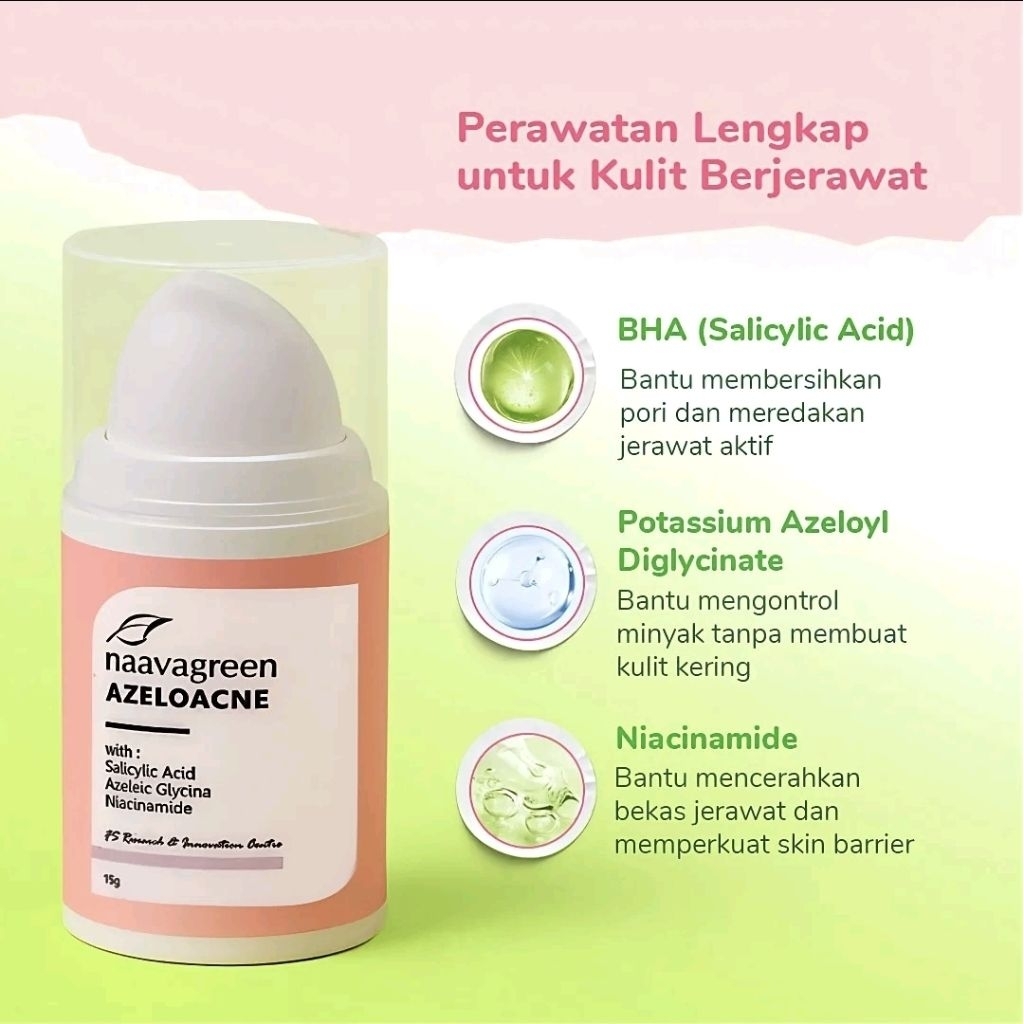 Naavagreen acne serum preloved