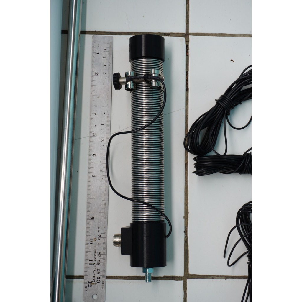HF PORTABLE ANTENNA  80 10 SOTA POTA IOTA LOADING COIL MARSU antena vertikal