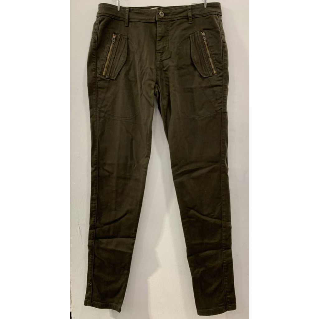 ZARA Z1975 Denim Celana Jeans Panjang Hijau