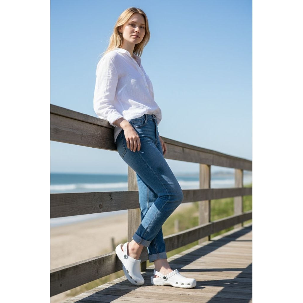 SANDAL SELOP KARET PUTIH SANDAL SELOP HITAM PRIA DAN WANITA