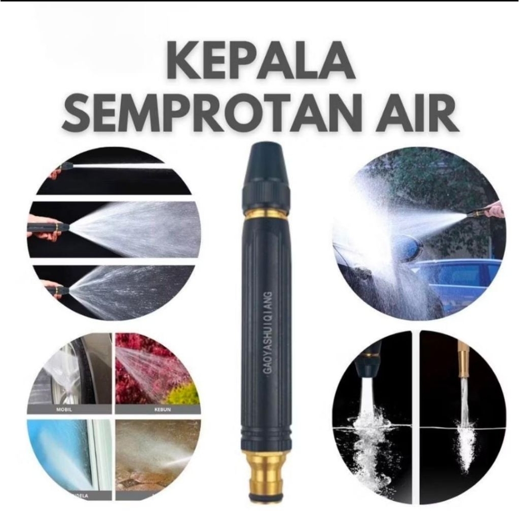 Kepala Semprotan Air Taman Sambungan Kran Penyiram Tanaman Cuci Mobil