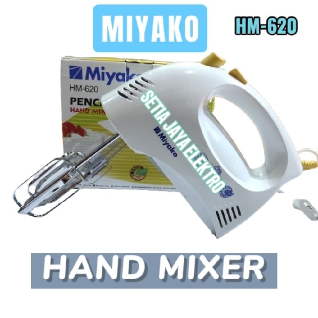 MIYAKO HM-620 Hand Mixer - pencampur / mixer tangan Miyako 5 speed + turbo