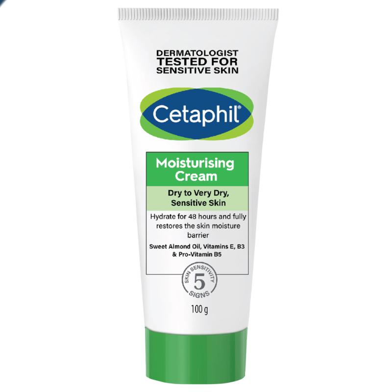 Cetaphil Moisturizing Cream 100gr – Krim Pelembap Kulit Kering & Sensitif, Melembapkan Intensif