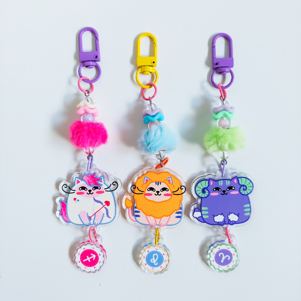 Zodiacat - Zodiac Bag Charm, Key Chain