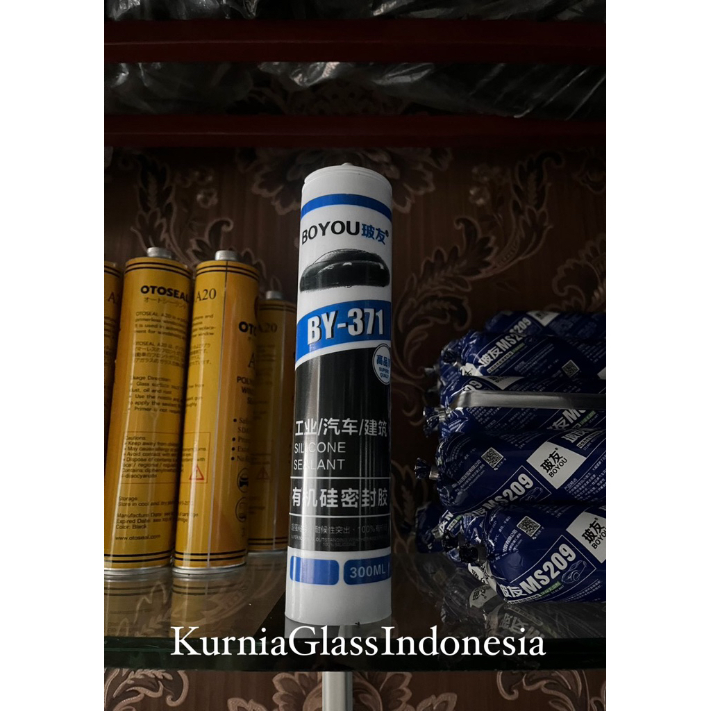 BOYOU Silicone Sealant BY-371 300ml – Sealant Kaca Mobil & Industri, lem kaca