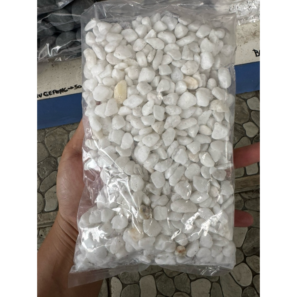 batu putih kecil aquarium dan aquascape 1kg
