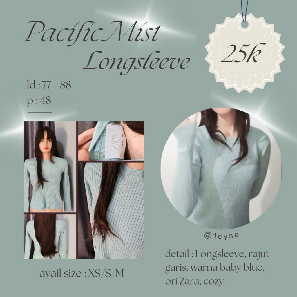 Preloved, Pacific Mist Longsleeve.