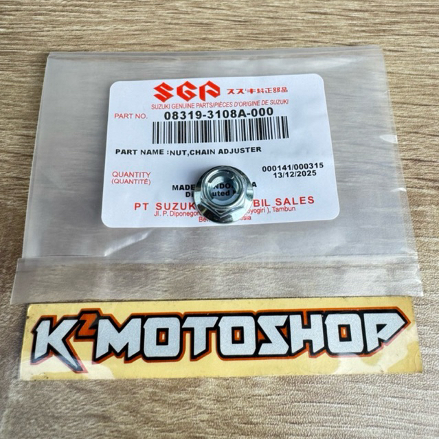 NUT Napgear Mur Napgir Mur Baut Gear Belakang Satria Fu Smash Shogun GSX Ori SGP