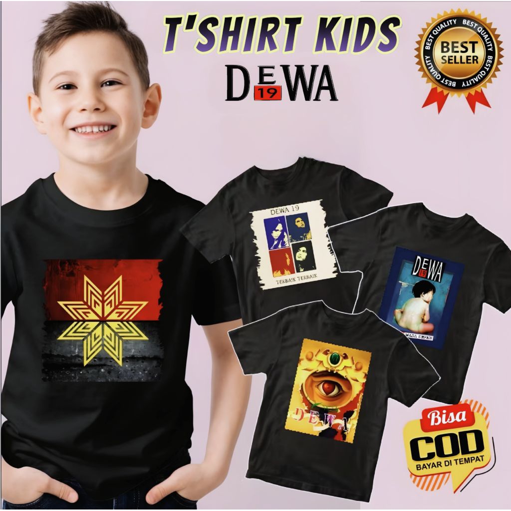 KAOS ANAK BAND DEWA 19 // KAOS KIDS DEWA 19 // TSHIRT KIDS DEWA 19 // KAOS BAND LEGEND