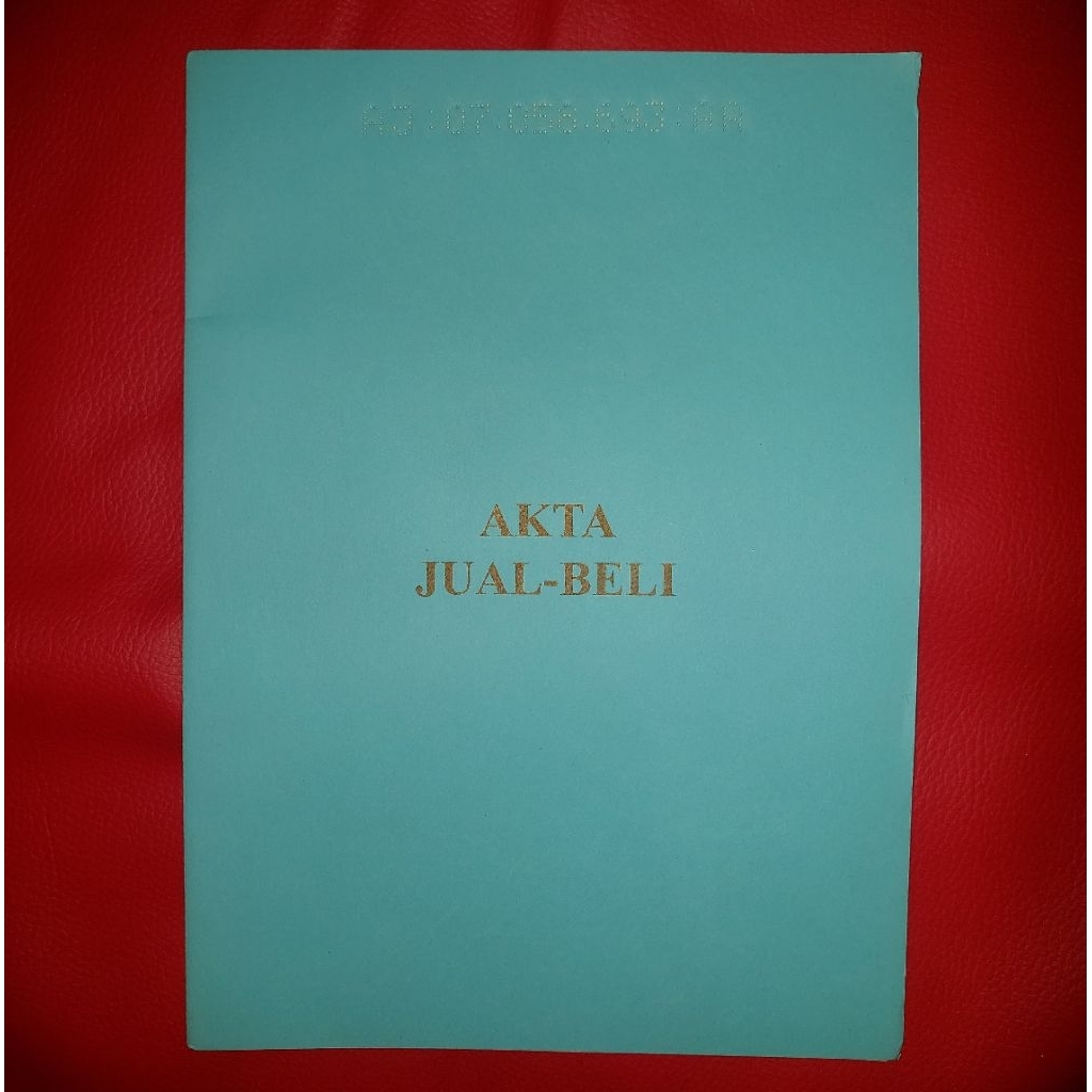 Cover Formulir Akta Jual Beli AJB