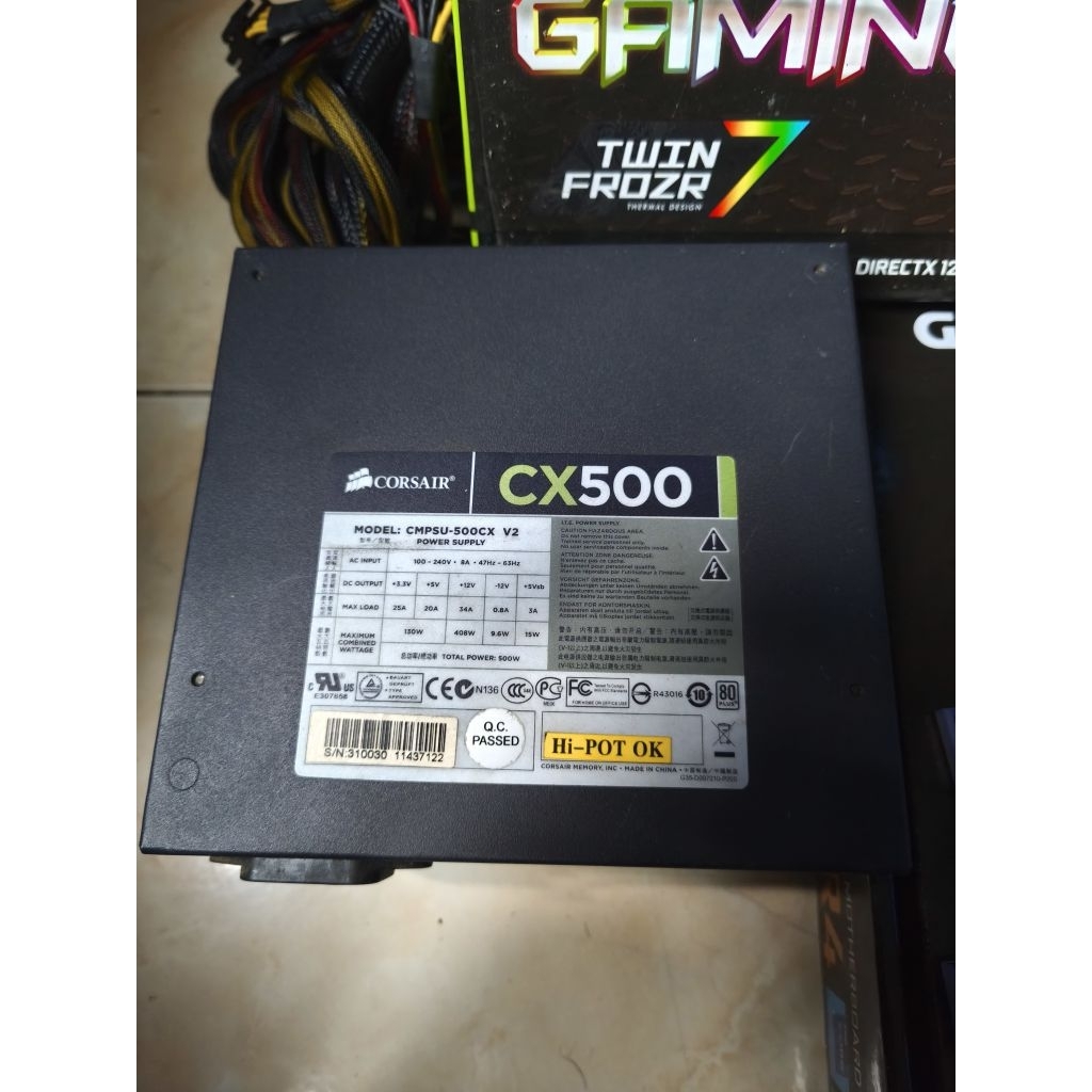 PSU Corsair CX500 (500Watt 80+)