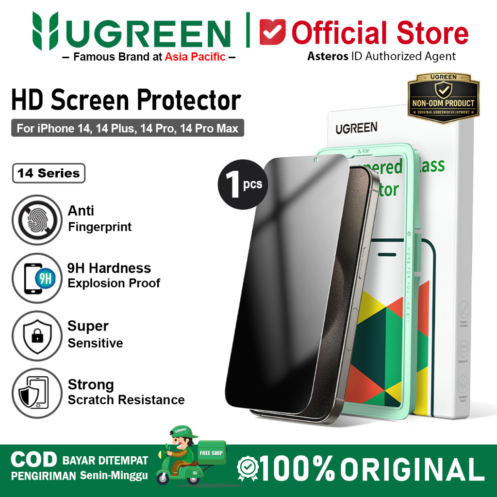 UGREEN Tempered Glass Anti Spy For iPhone 14 14 Plus 14 Pro 14 Pro Max  Full Screen Protector