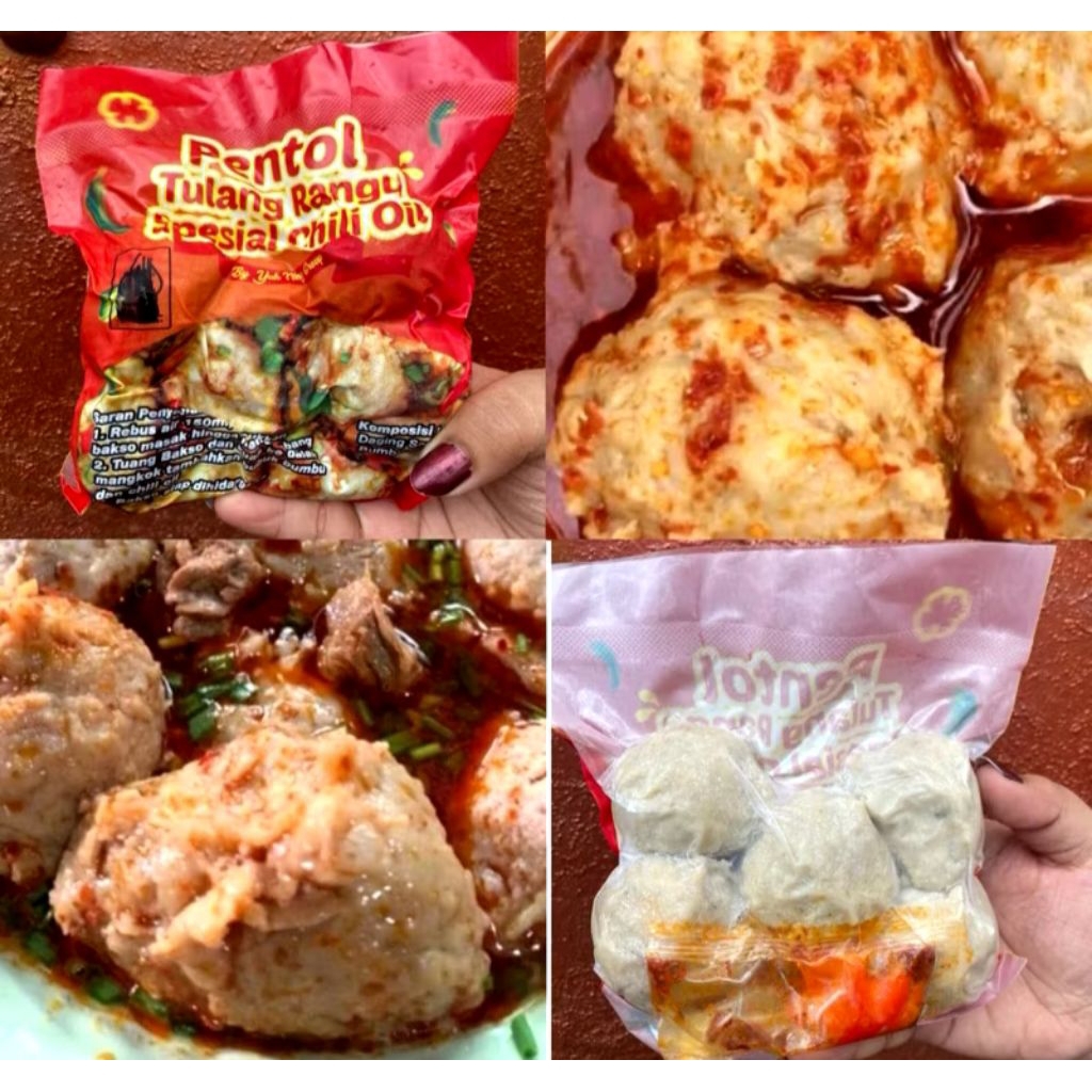 Pentol Tulang Rangu Spesial Chili Oil By Yuk Ning Sudah Dilengkapi Dengan Chili Oil Makanan Rumahan 