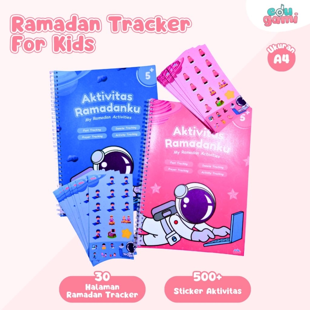 edugami.id | Ramadan Tracker Anak | Jurnal Ramadan Anak | Ramadan Planner Anak