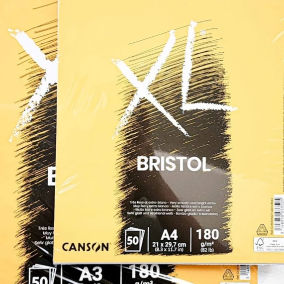 Kertas Canson XL Bristol A4 180 gsm - 50 Lembar Sketchbook Canson Bristol - Buku Gambar