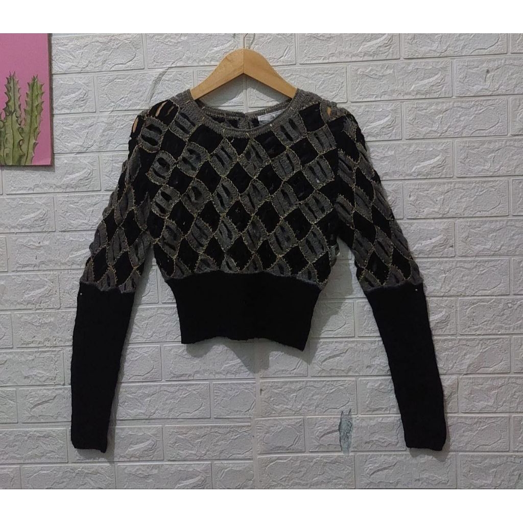Lily Brown Argyle Knitwear