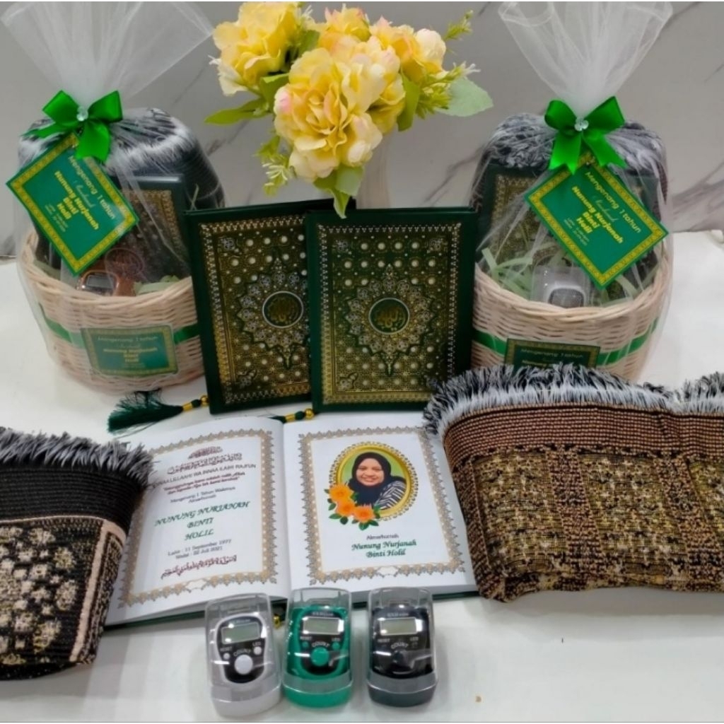 souvenir paket mengenang 40 hari/100 harian tahlil yasin/hampers pengajian tahlilan premium/paket bu