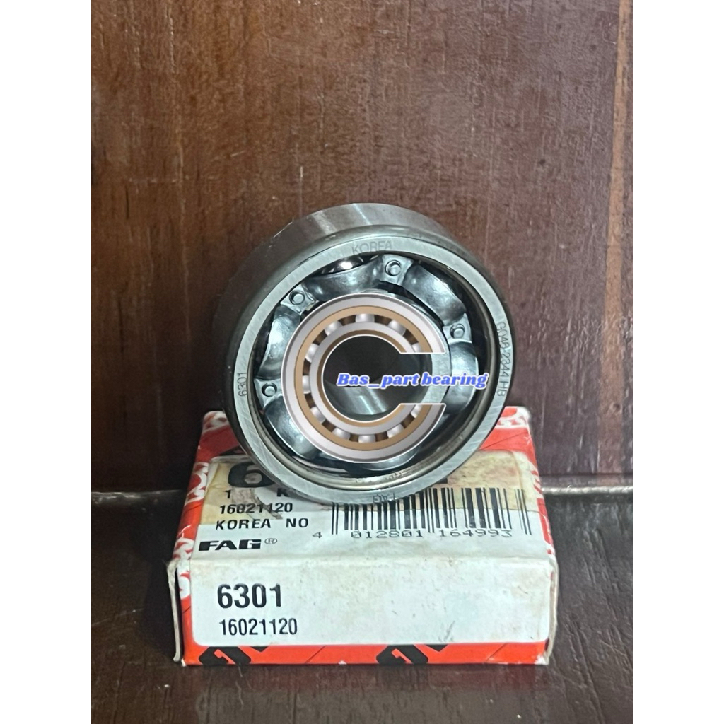 BEARING 6301 FAG LAHER 6301CM FAG 12x37x12