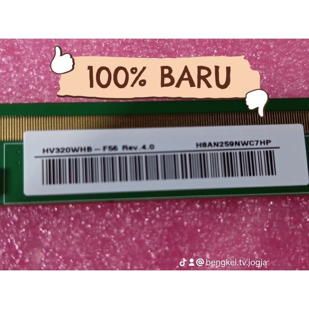 Layar LCD TV 32 inch, Panel Layar LCD TV 32 inch, Bisa dipasang diberbagai merk TV, Baru dan Bergara