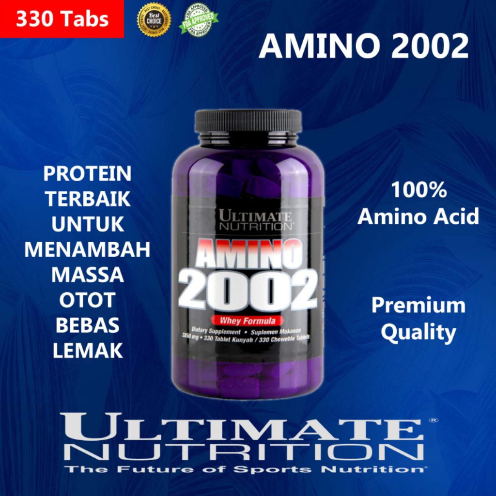 Amino 2002 330 Tab Ultimate Nutrition Suplemen Amino Terbaik