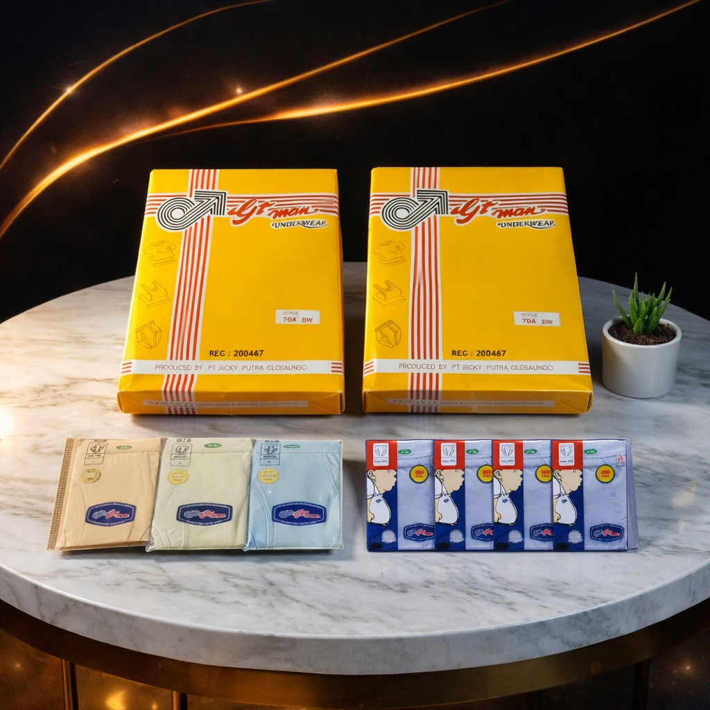 READY STOCK Isi ( 1 Pcs ) CD Pria GT Man Segitiga Bikini 704 704BW Katun Nyaman | Celana Dalam Pria 