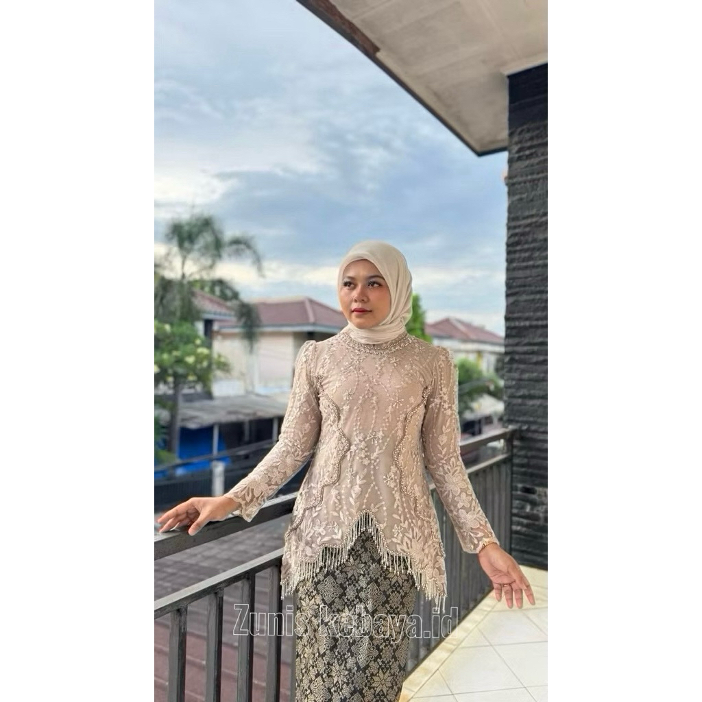 Set Kebaya Wanita Terbaru / Baju Mewah Untuk Pesta / Kebaya Wisuda Modern / Kebaya Premium Mewah