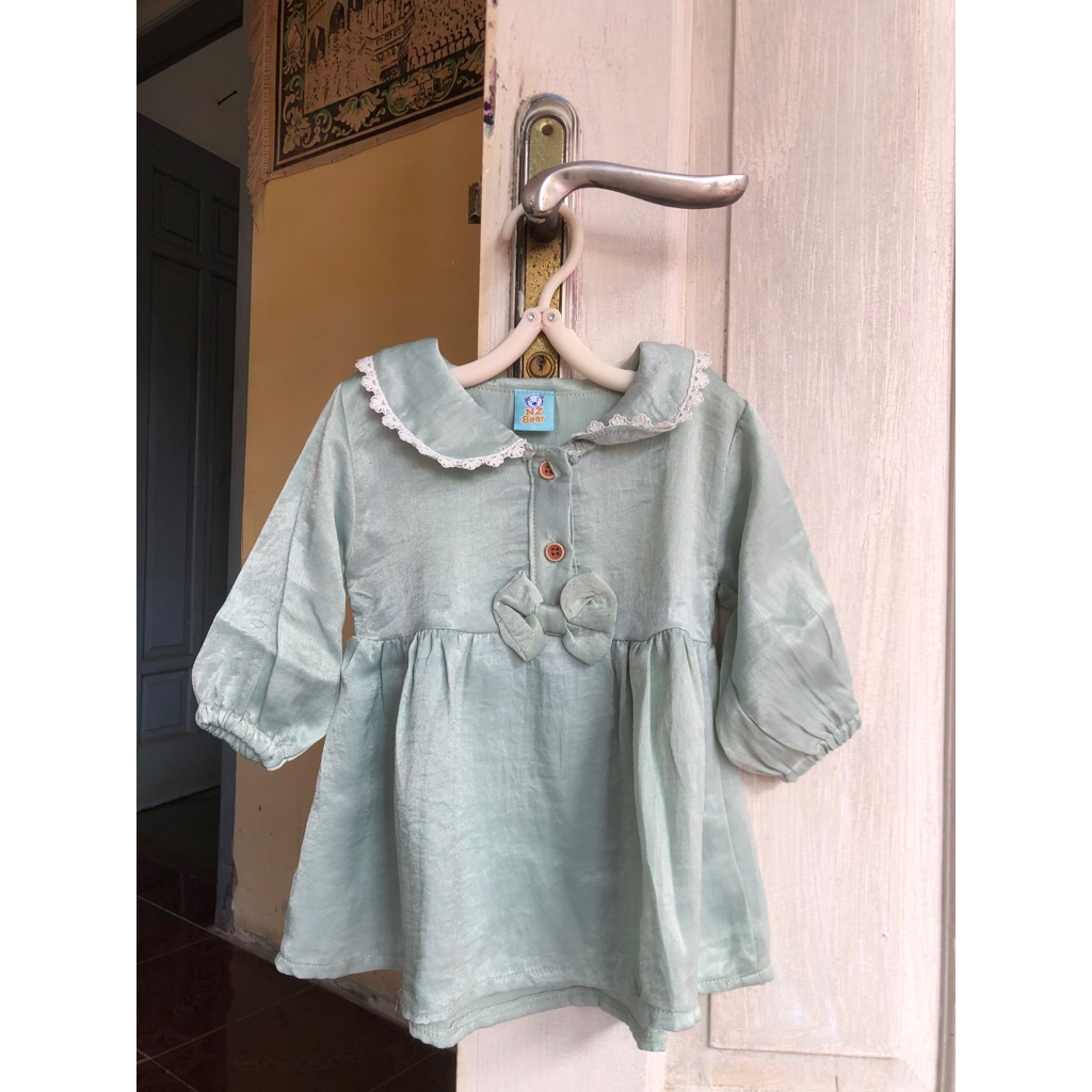 PRELOVED DRESS SAGE SILK