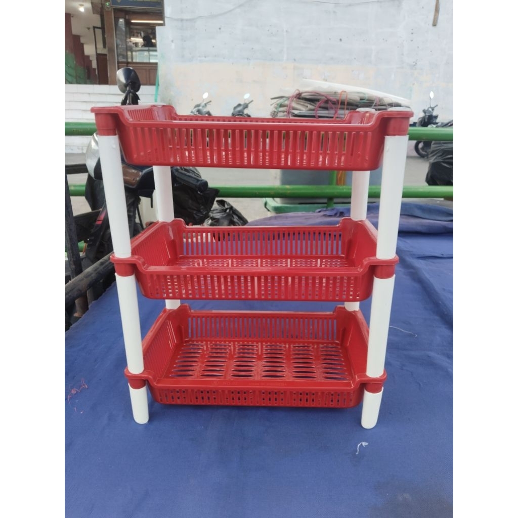 Rak Susun Tingkat 3 Plastik