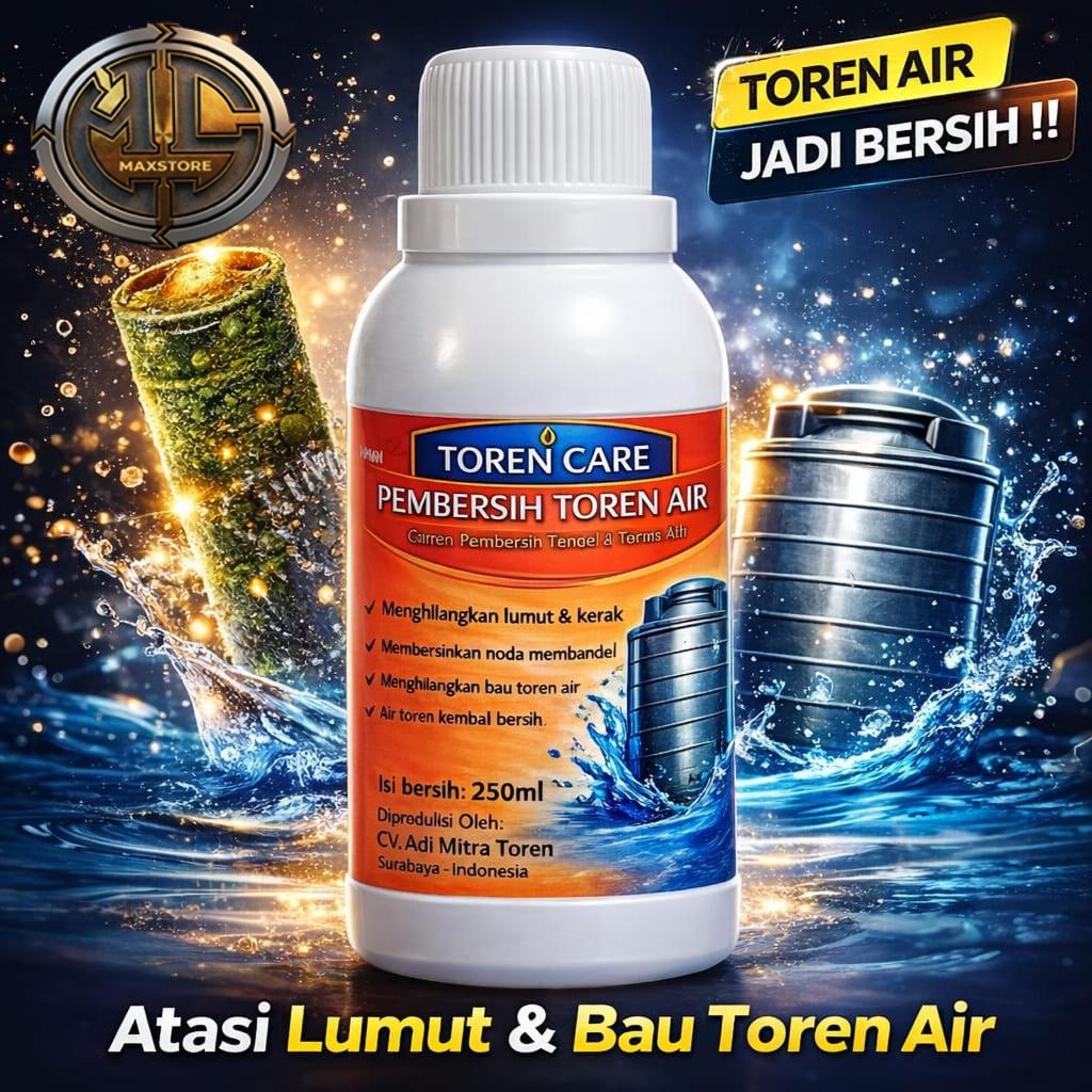 WELL Toren Care  Pembersih Tengki Air Toren 250ml Anti Lumut & Kuman Membantu Membersihkan Noda Memb