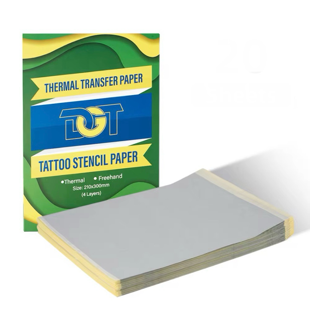 Transparant Thermal Paper Tattoo, Kertas Termal karbon Bening Premium