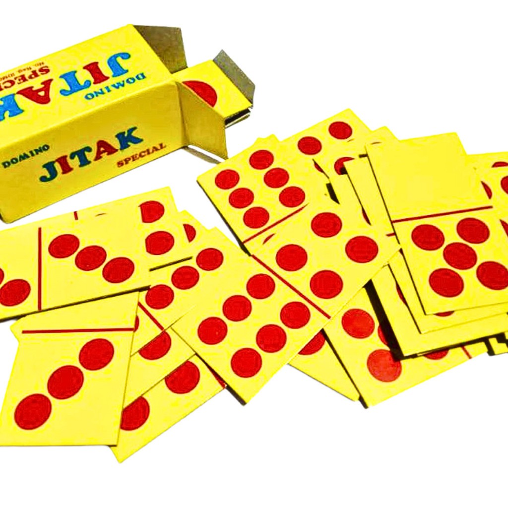 Kartu Domino Jitak 1 Box isi 10 Set Game / Kartu Jitak