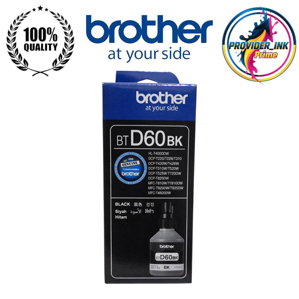 Tinta printer Brother BTD60 Original Suport Printer T500W T700W