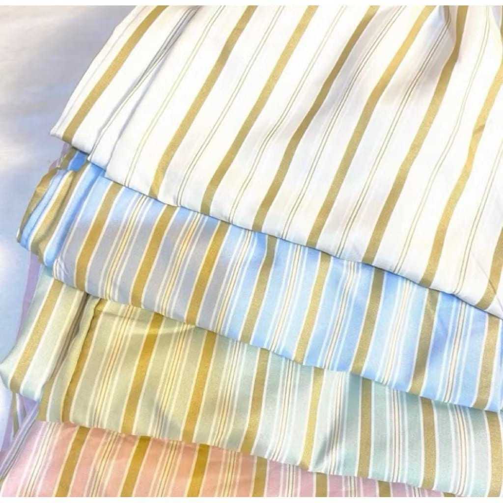 Everyday Pants Stripe Pants - Celana Kulot Formal Casual Wanita - Celana Kulot Salur Tali Serut Wani