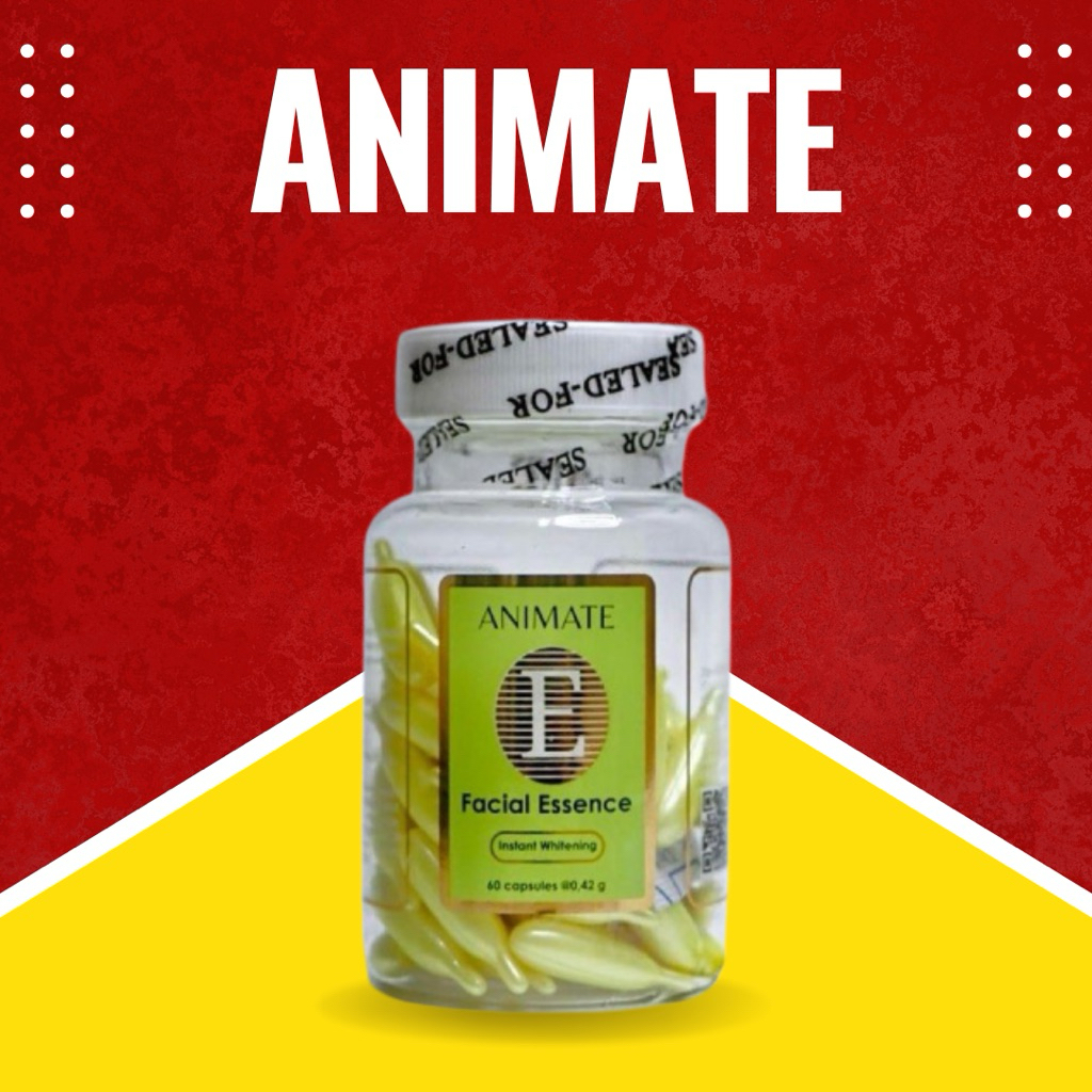 (Skincare Kapsul Praktis) Animate Facial Essence Vitamin E | Serum Wajah BPOM | Vitamin E untuk Kuli