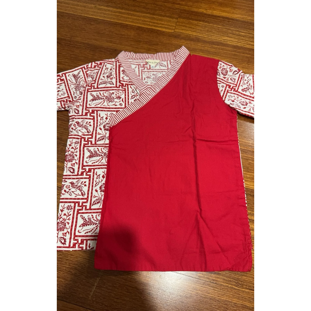 Kemeja Polo qipao cheongsam flannel anak laki new