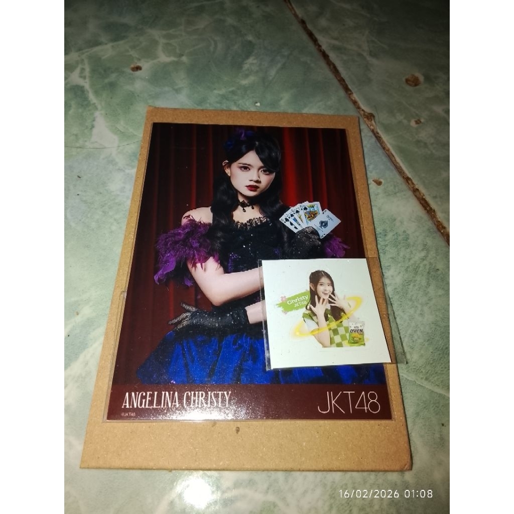 Paket Photopack JKT48 Official Raja Hati & Sticker Sukro Oven - Angelina Christy (Take All)