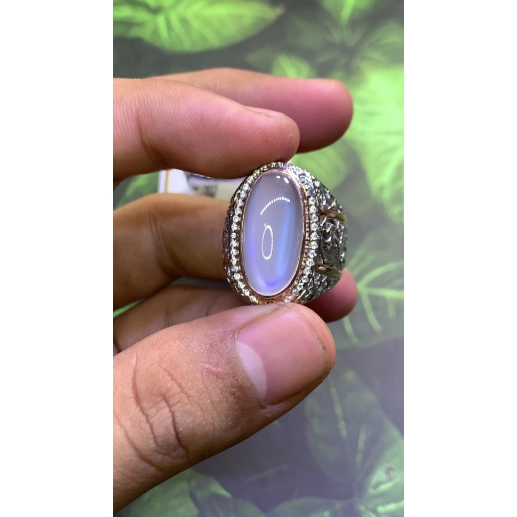 Natural moonston8.61 ct Cgl lab Perak