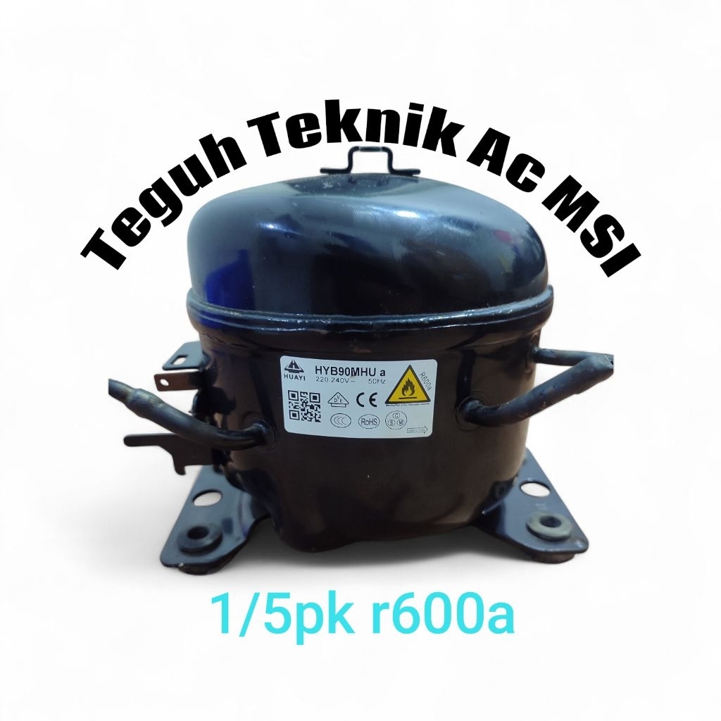 Kompresor Freezer book Gea 200L kulkas 1/5pk r600 original