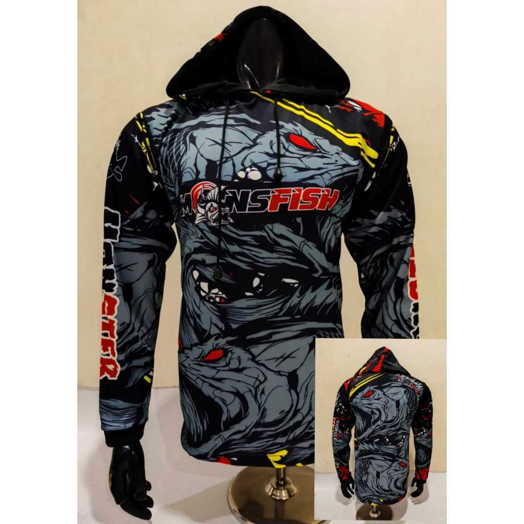 kaos jersey mancing-baju mancing bertopi