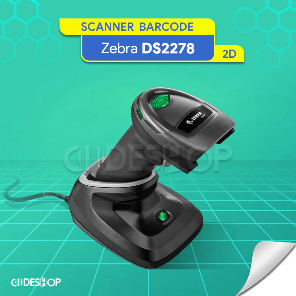 Zebra DS 2278 Barcode Scanner Handheld Bluetooth + Camera 1D 2D