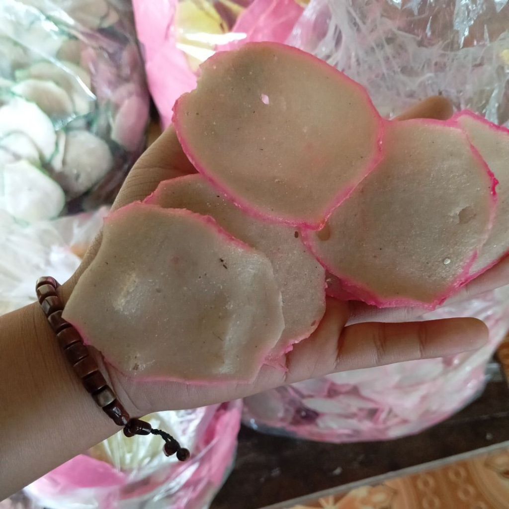 PROMO1kg kerupuk mentah goreng pasir /minyak