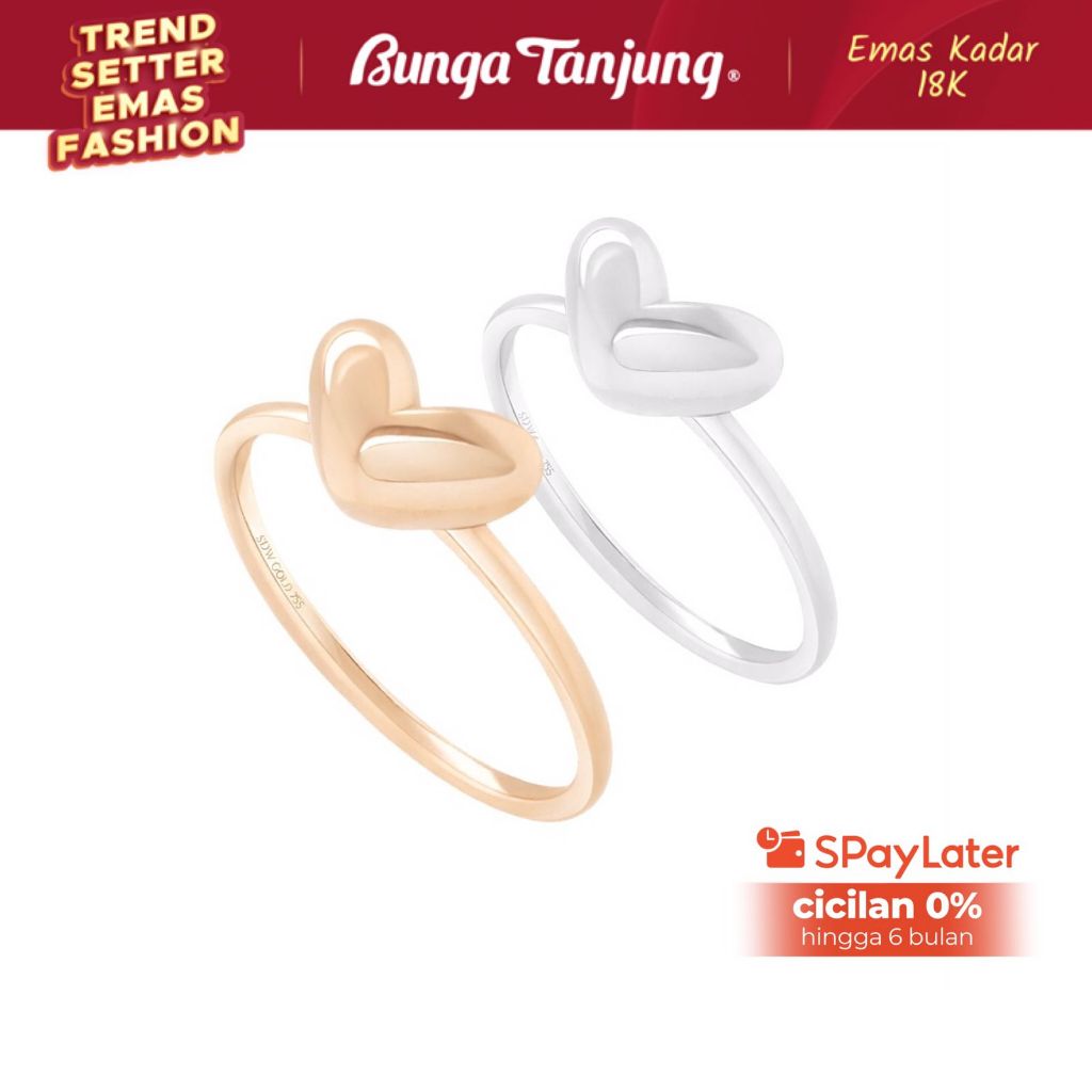 CINCIN GOLDEN LOVE SERIES - SDW GOLD - EMAS 18K - BUNGA TANJUNG GOLD