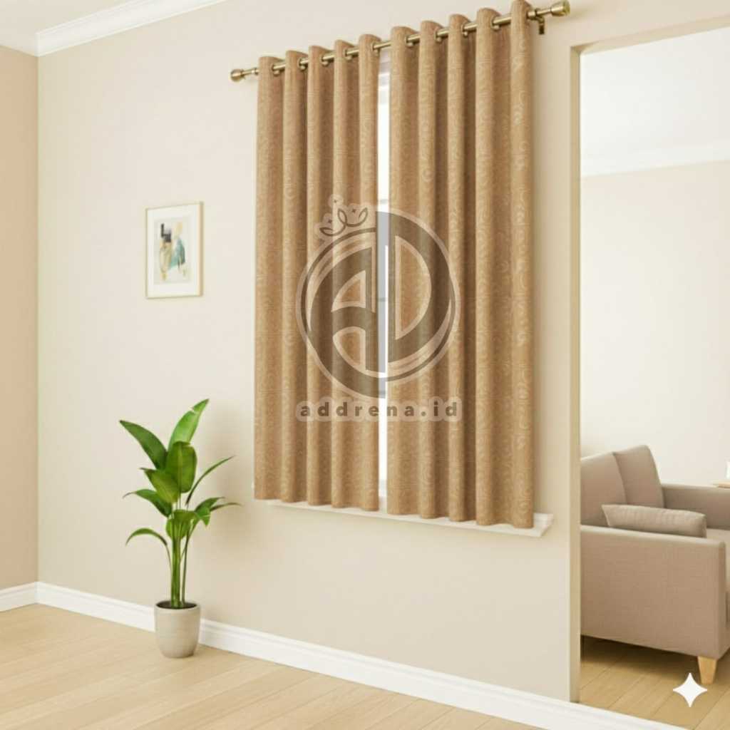 Gorden Jendela Tirai Jendela Pendek Ukuran Lebar 110 cm x Tinggi 120 cm Murah Minimalis