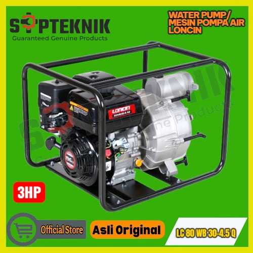 Mesin Pompa Air LC 80WB30-4.5Q Semi Trash Pump LONCIN