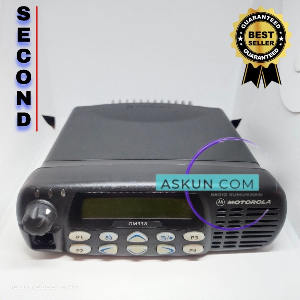 RIG MOTOROLA GM 338 UHF 40 Watt UHF 400Mhz