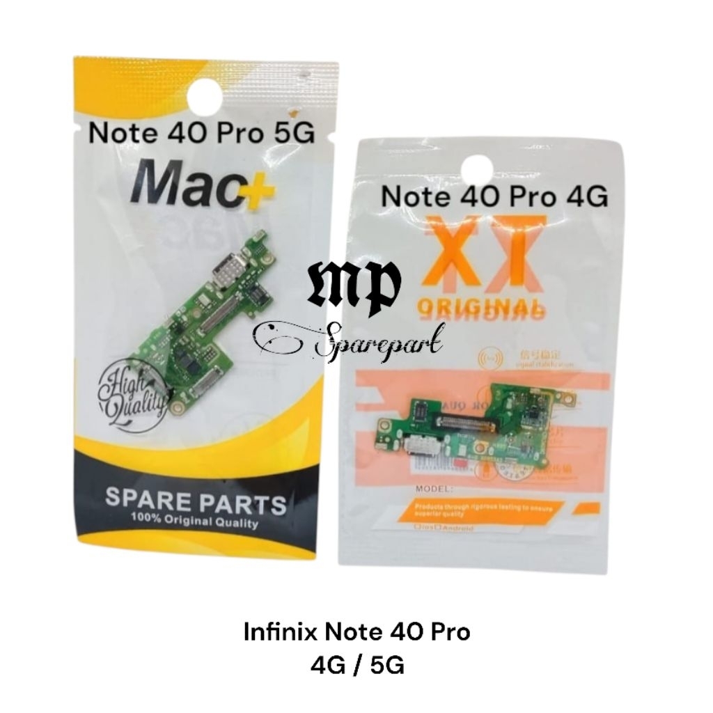 FLEXIBEL CHARGER INFINIX NOTE 40 PRO 4G / INFINIX NOTE 40 5G PRO PAPAN CAS FULLSET IC ORI