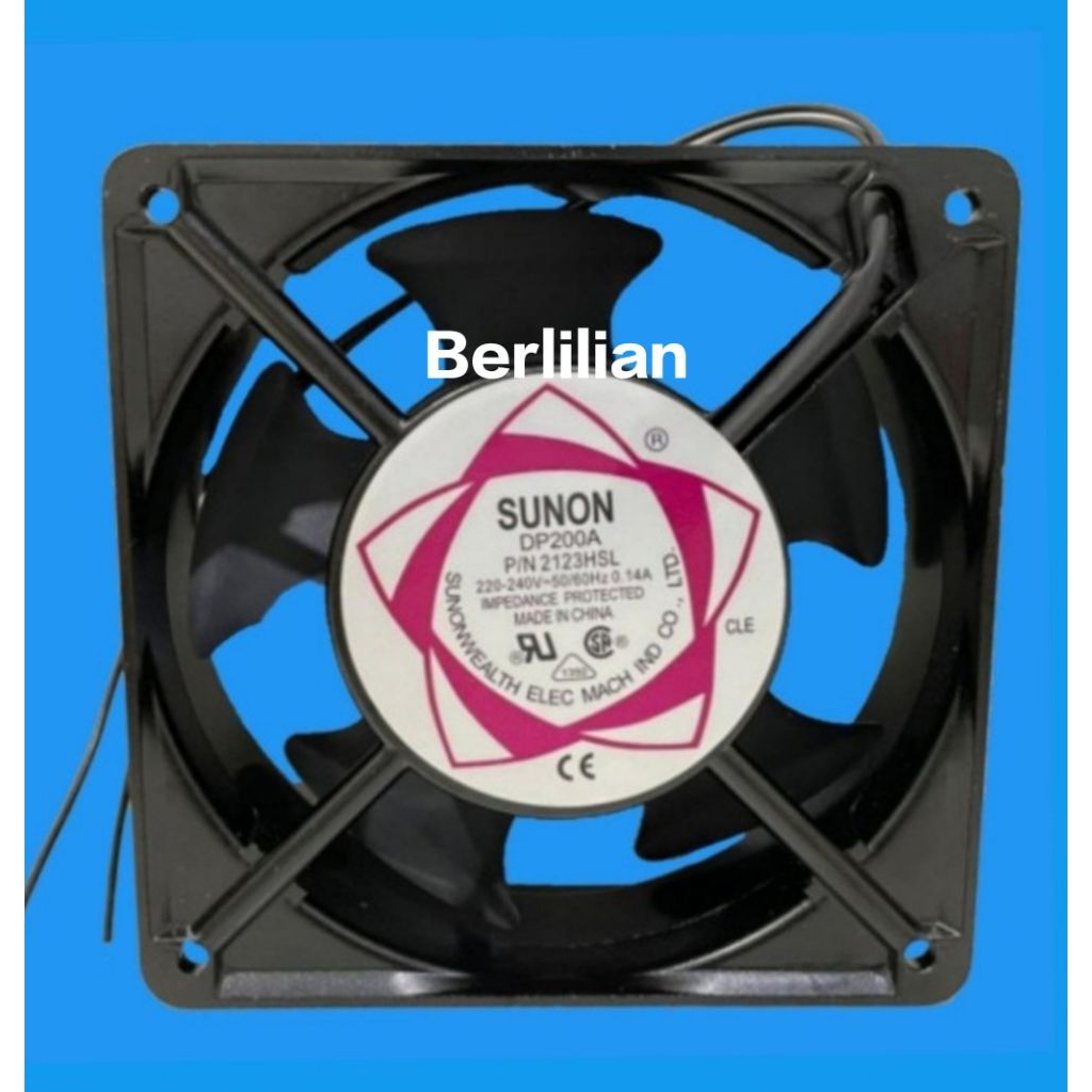 Kipas AC 220V 12x12 cm / Fan AC 220 Volt 12 cm tebal 3.8 cm Fan AC 220V - Kipas AC 12cm SUNON