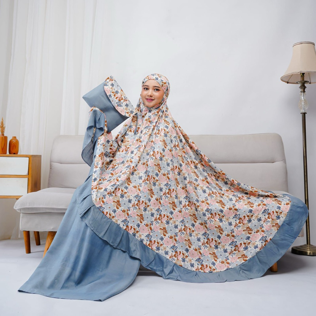 MUKENA RAYON DEWASA JUMBO REMPEL PREMIUM REMPEL ALUNA