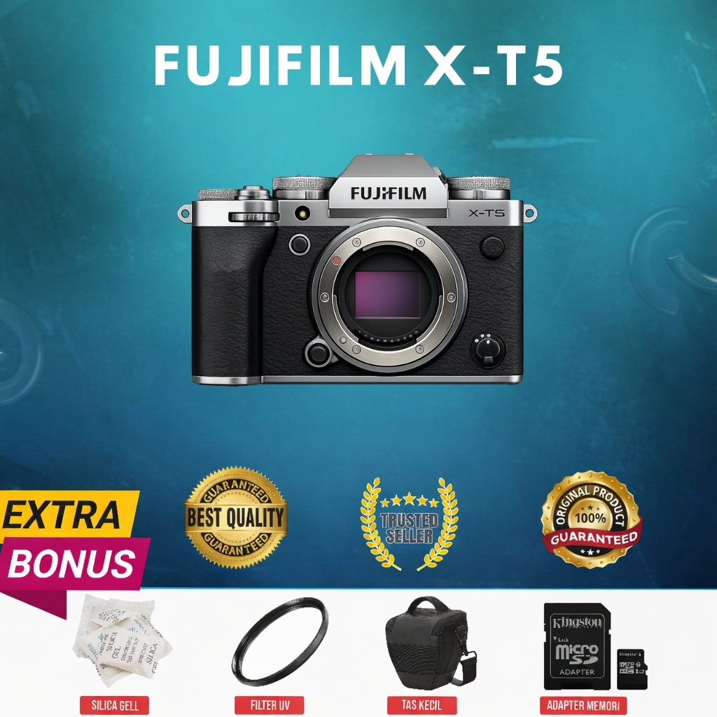 FUJIFILM  XT5 X-T5 BODY ONLY (SECOND) NORMAL MULUS  MURAH